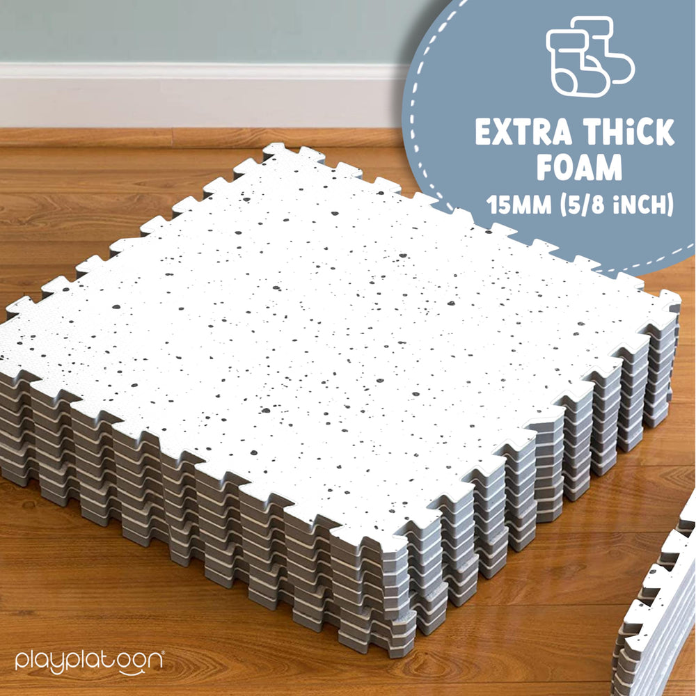 Play Platoon durable non-toxic tiles withstand busy toddler play