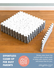 Play Platoon neutral pattern squares add versatile, stylish room look