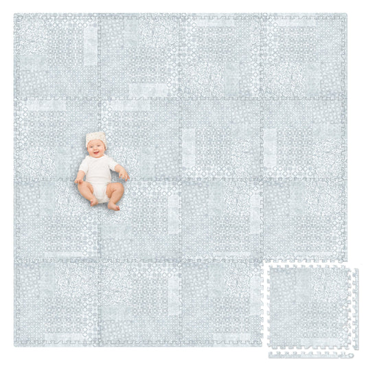 Play Platoon non-toxic foam mat in 96x96 inches for safe, cushioned play on any floor.