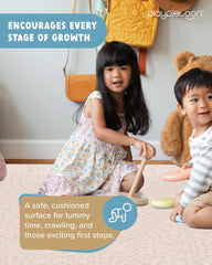 Play Platoon non-toxic foam mat with border for nurseries