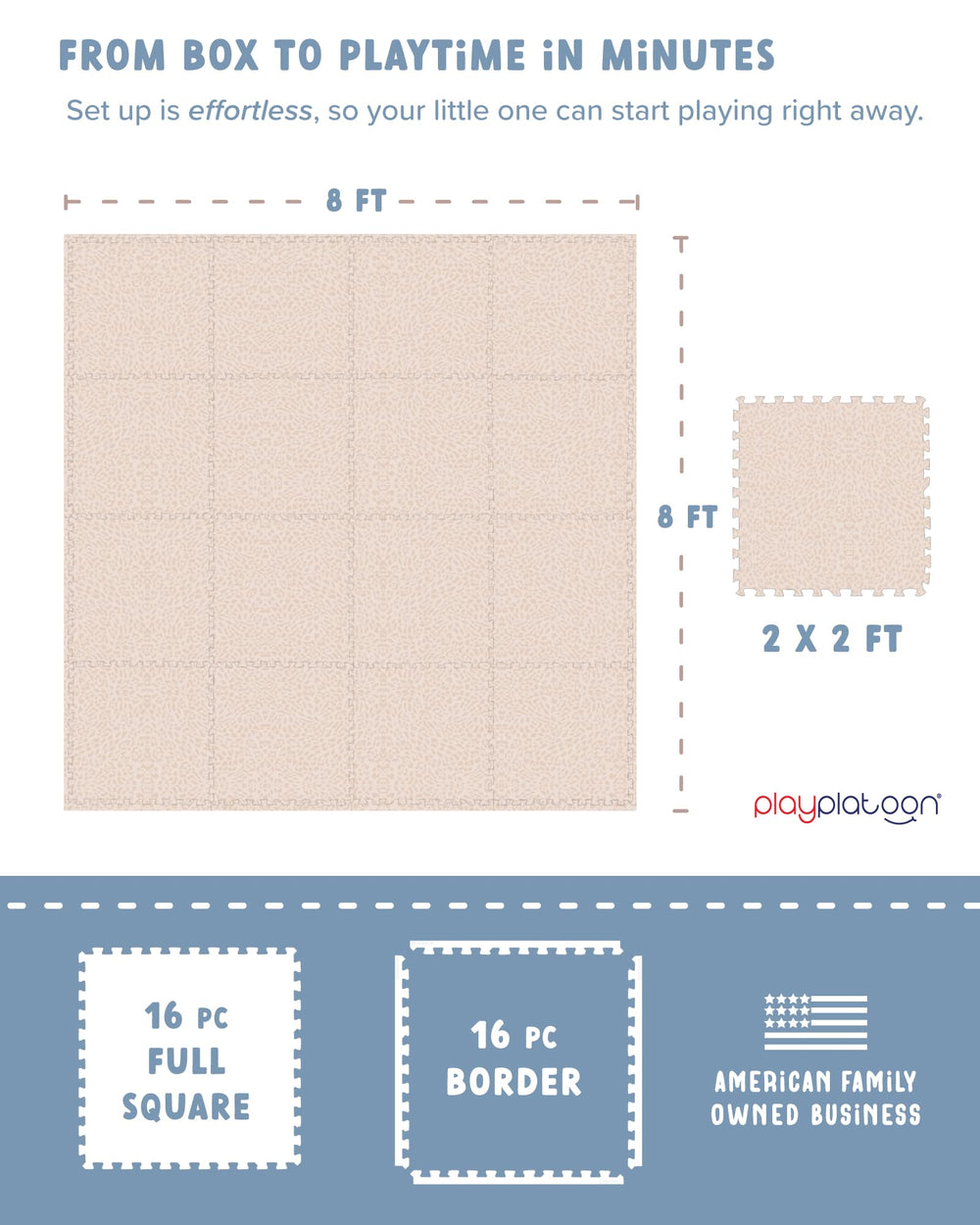 Play Platoon Savanna tiles interlock demonstration for easy setup