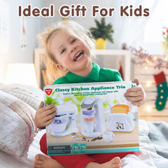 PLAY safe ABS material ensures durable, kid-friendly kitchen toy.