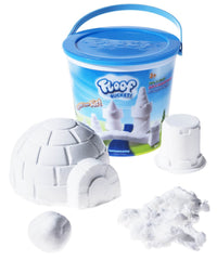 Play Visions Floof texture close-up shows light, moldable indoor snow for creative play
