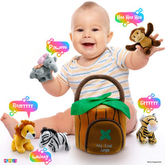 Play22 jungle house carrier keeps toys organized during travel