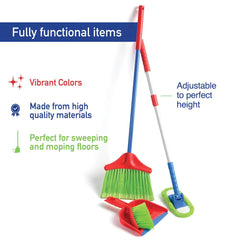 Play22 Kids Cleaning Set complete kit for imaginative housekeeping