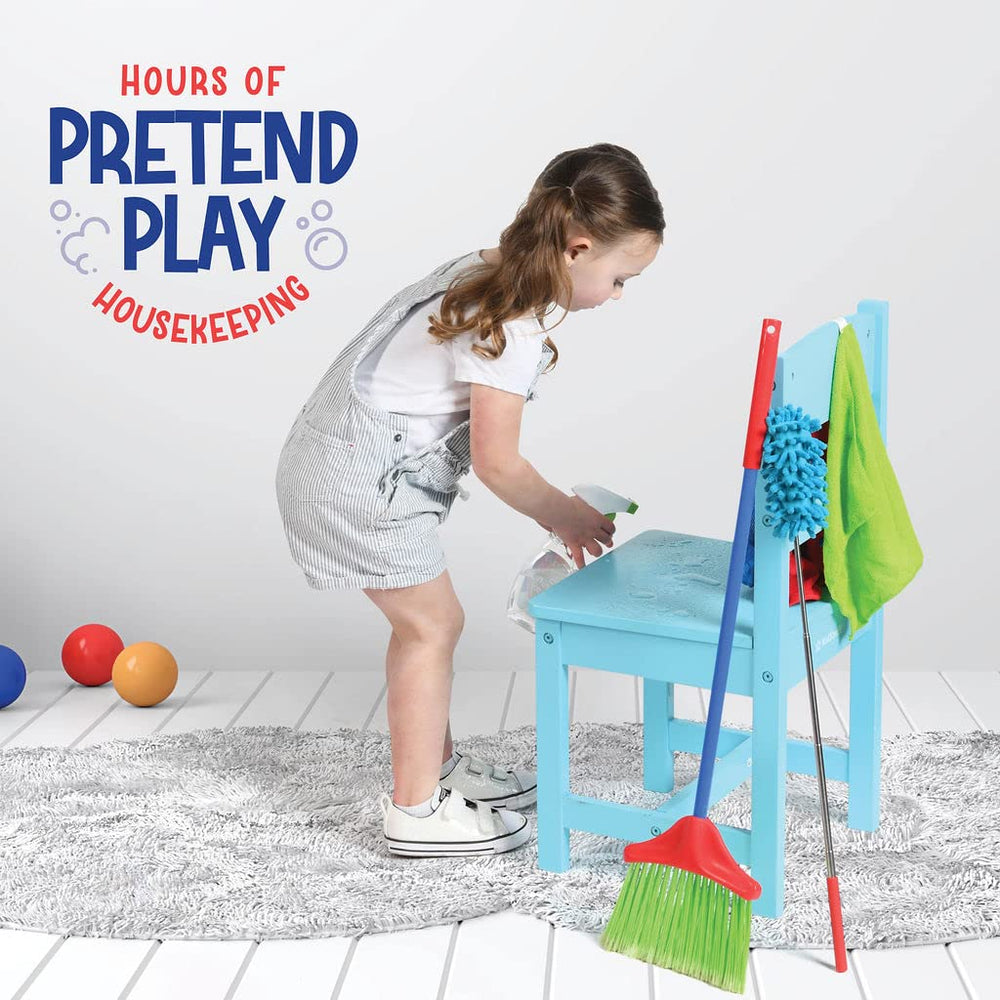 Play22 duster invites gentle dusting during imaginative housekeeping sessions