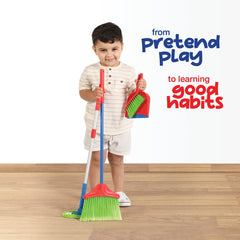 Play22 Kids Cleaning Set mop with extendable handle for pretend cleaning
