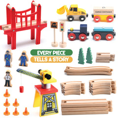 Play22 magnetic crane in action for hands-on pretend play.