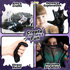 Playbees Arts and crafts slime setup for classroom activities.