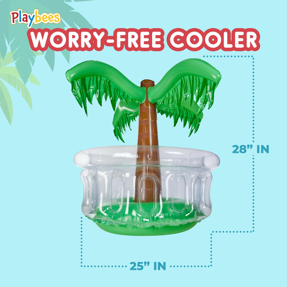 Playbees inflatable palm tree creates festive vibes and serves chilled drinks
