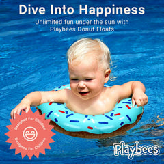 Playbees Bright Frosting Donut Float with colorful design for parties and photos.