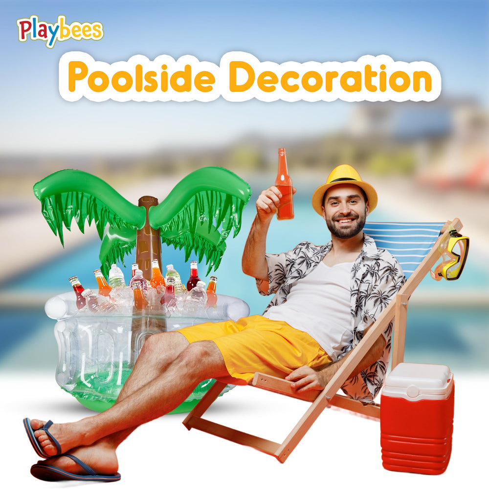 Playbees durable PVC palm tree cooler designed for reliable outdoor use