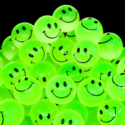 Playbees glow-in-the-dark 1-inch ball pack, ideal for bulk play and vending rewards.