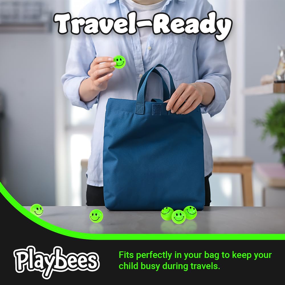 Playbees kid-friendly bouncing ball, 1 inch, ideal stocking stuffer.