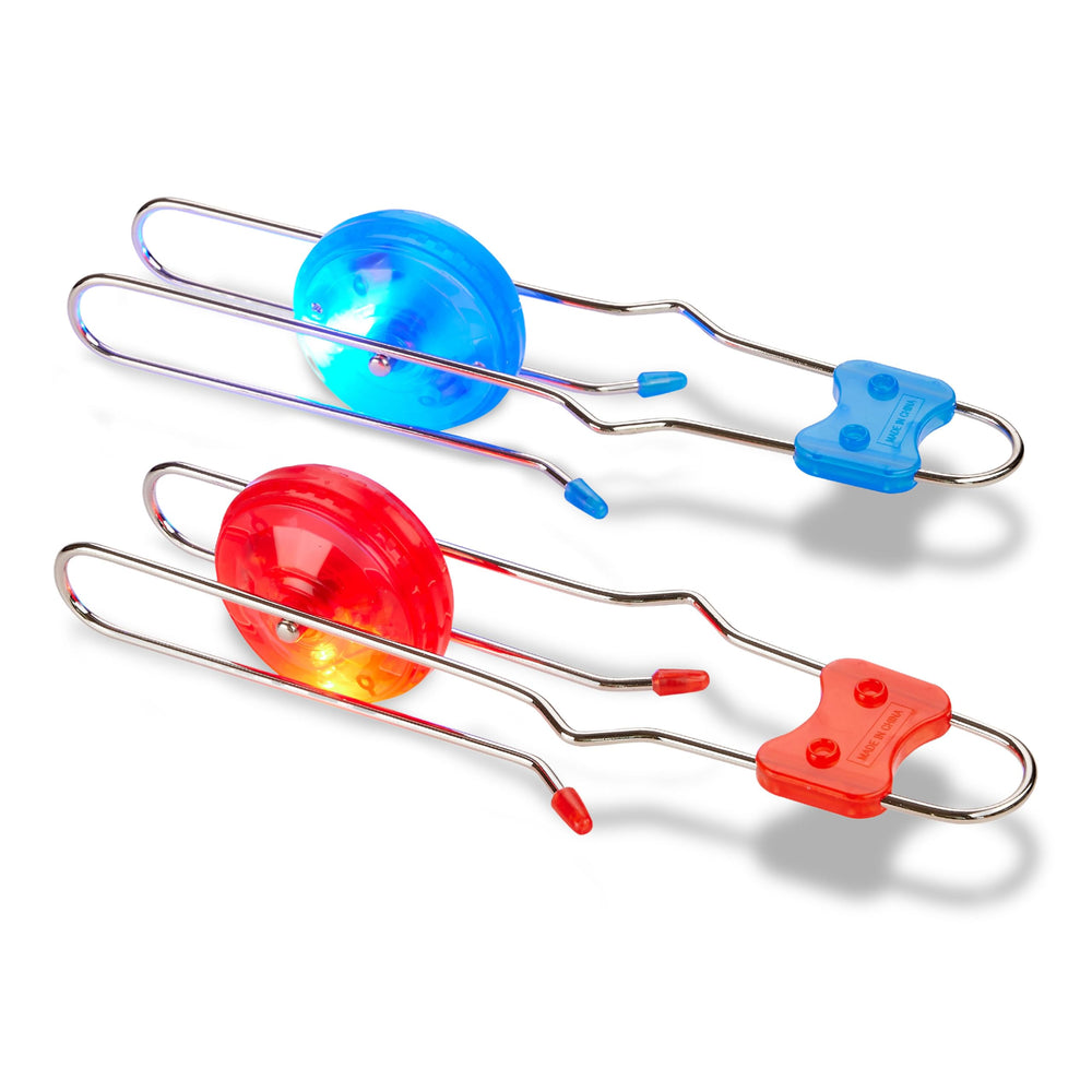 Playbees light up gyro wheels yoyo front view with bright glow for party fun