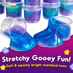 Playbees Mini Galaxy Slime colors swirl for party favors and classroom rewards.