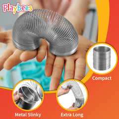 Playbees mini slinky is a nostalgic party favor for birthdays and events.