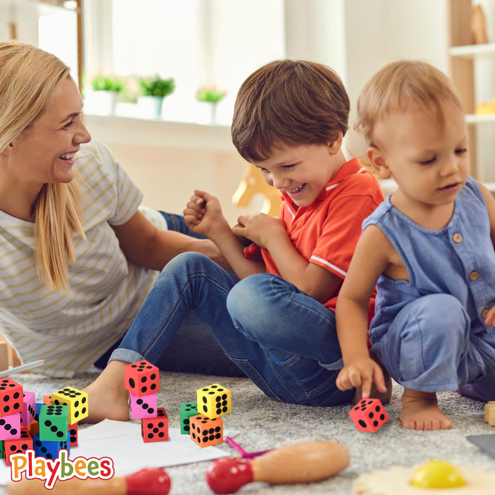 Playbees party game dice spark family gatherings and playful challenges.