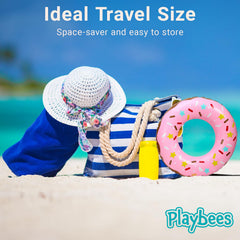 Playbees Thick PVC Donut Float offers durable, long-lasting summer use.