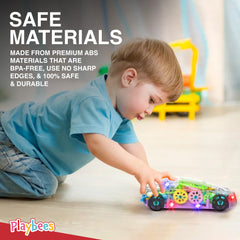Playbees compact, portable design fits in a small backpack for on-the-go fun.
