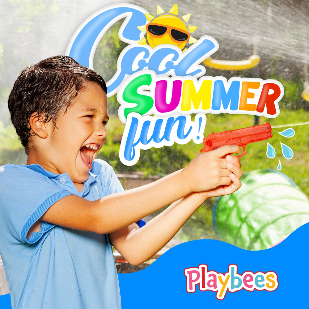 Playbees Water Blasters 6inch, squirt action for fun water fights
