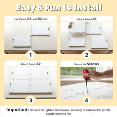 Playboda compact table ideal for puzzle meetups