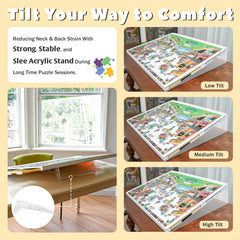Playboda natural rubber mat protects unfinished puzzles from dust