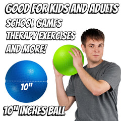 PlayBolt 10-inch red kickball close-up showing durable PVC for classroom use.
