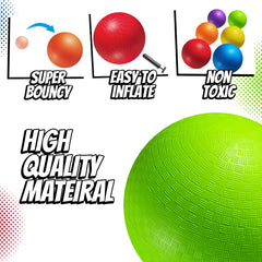 PlayBolt 5” playground ball orange close-up showcases bounce on gym floors and grass.