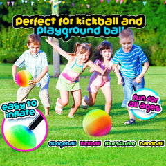 PlayBolt balls arrive deflated and individually wrapped for compact storage
