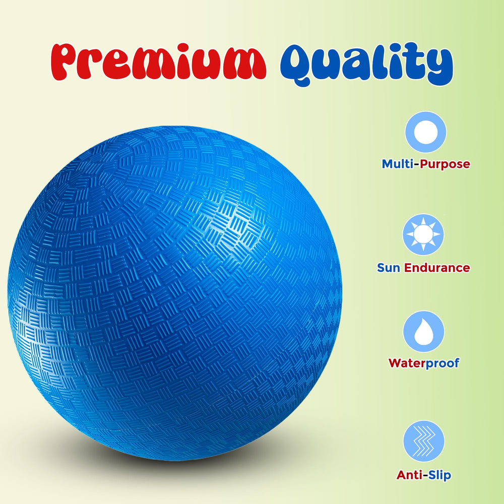 PlayBolt durable rubber kickball holds up to repeated kicks.