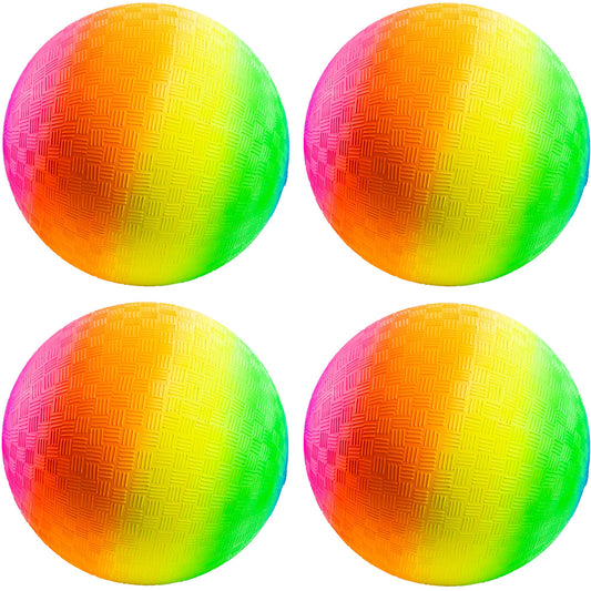 PlayBolt rainbow playground balls 8.5-inch pack for versatile indoor or outdoor play