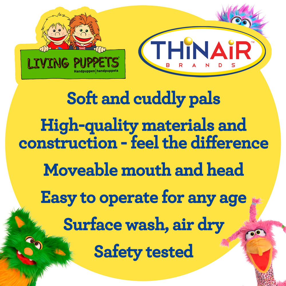 Playful Minds Fred Rabbit plush material close-up showing durability for daily use.