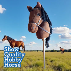 Detachable reins from Playful Minds hobby horse for flexible play