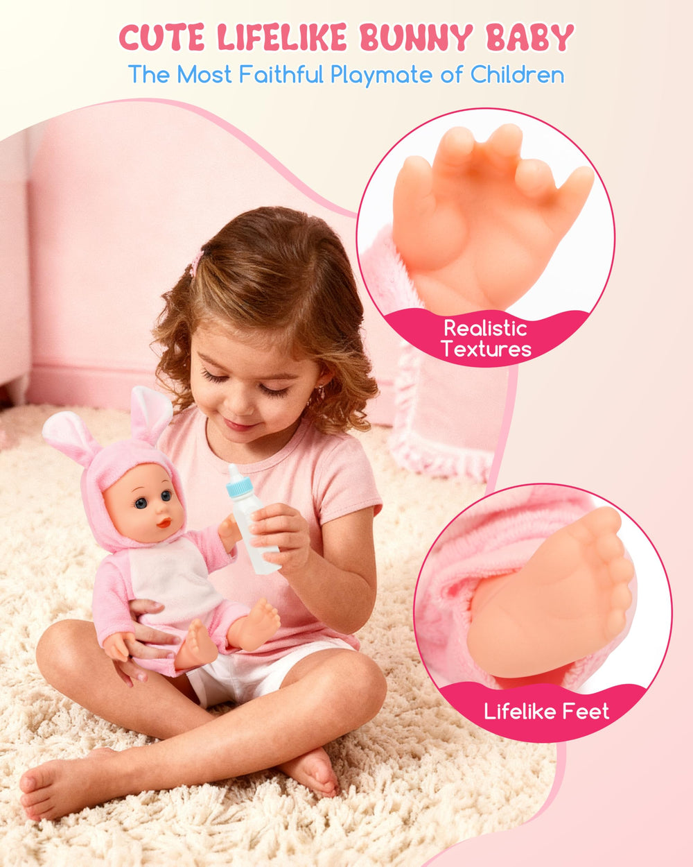PLAYFULBAY baby doll pajamas for cozy bedtime pretend play