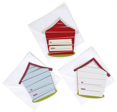 Playhouse sticker sheet inside each card adds a puppy for extra fun.