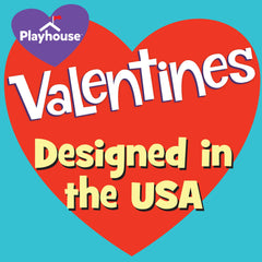 Playhouse Valentine exchange kit ideal for kids celebrations and classroom sharing.