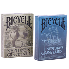PLAYING CARD DECKS.COM Neptune’s Graveyard pirate ship front card for immersive pirate party nights.