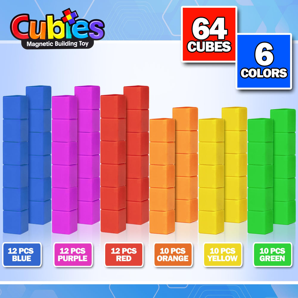 Playmags bright color blocks to support color recognition and imaginative design