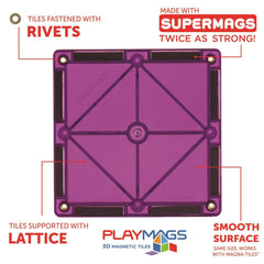 Playmags color variety supports color-based learning and design play.