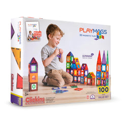 Playmags gift-ready magnetic tile set for birthdays or holidays.