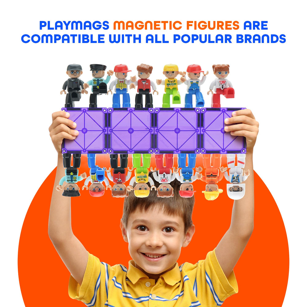Playmags multicultural figures pack adds diverse characters for inclusive, imaginative scenarios.