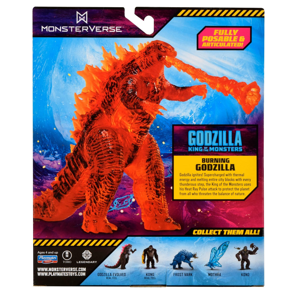PlayMates Burning Godzilla shows articulation points for epic poseability.