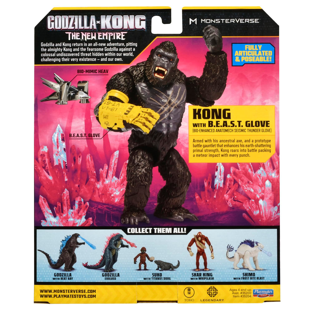 PlayMates Godzilla x Kong packaging adds collectible appeal.