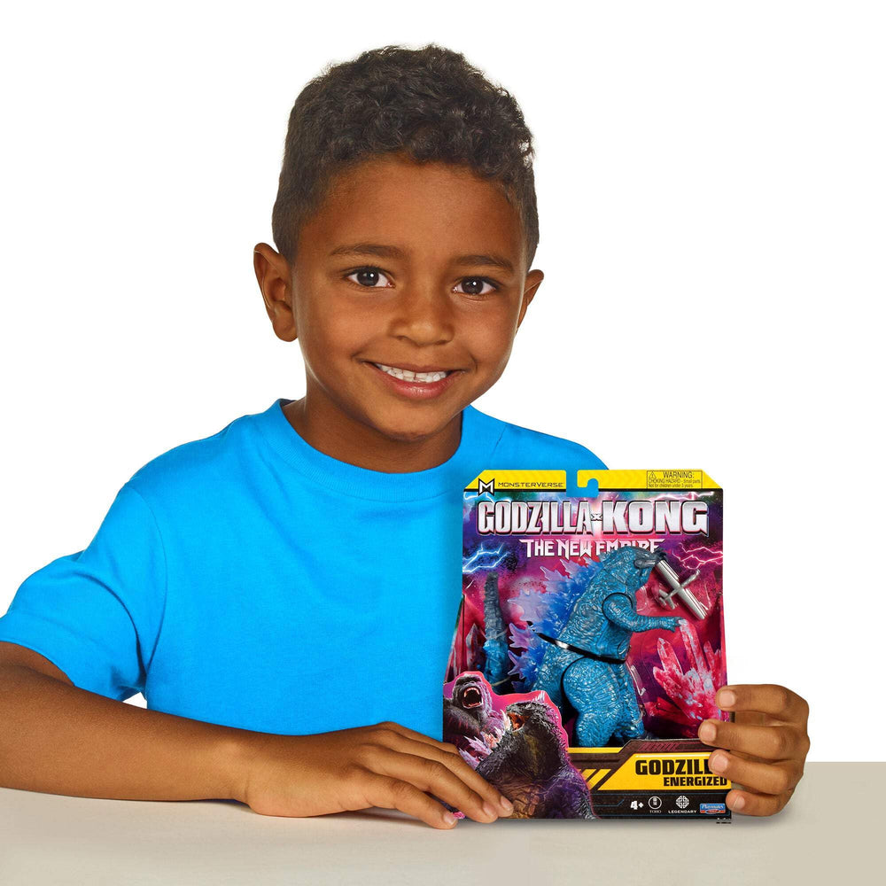 PlayMates GVK 6in Energized Godzilla display-ready figure for shelf collection