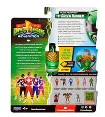 Auto Morphin feature close-up on Green Ranger figure