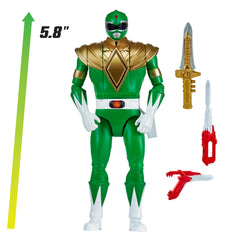 Vivid Green Ranger suit detailing for accurate shelf display