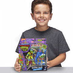PlayMates TMNT Battle Pack diorama backdrop connects with other sets.
