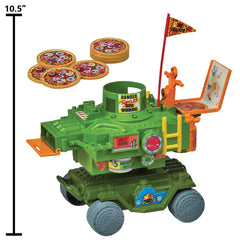 PlayMates TMNT Pizza Thrower Discs Collection displays eight discs ready for quick action