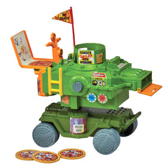 PlayMates TMNT Pizza Thrower Vehicle front shot highlights iconic design for action play